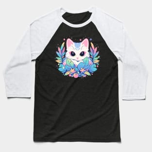 Cottagecore Goth Kawaii Anime Cat Gifts Girls Womens Cat Baseball T-Shirt